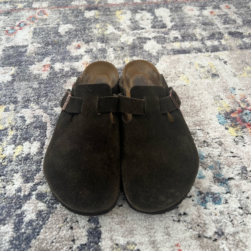 women’s birkenstock boston- chocolate